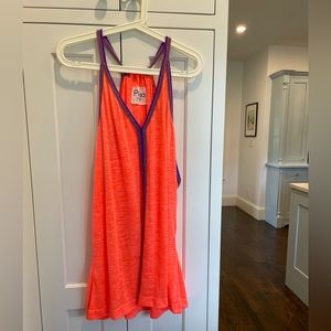 Bright Orange/Pink Designer Coverup
